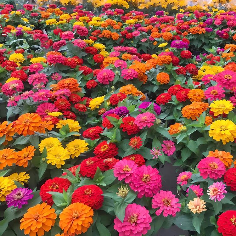 Zinnia double mix Seeds — 50 Seeds